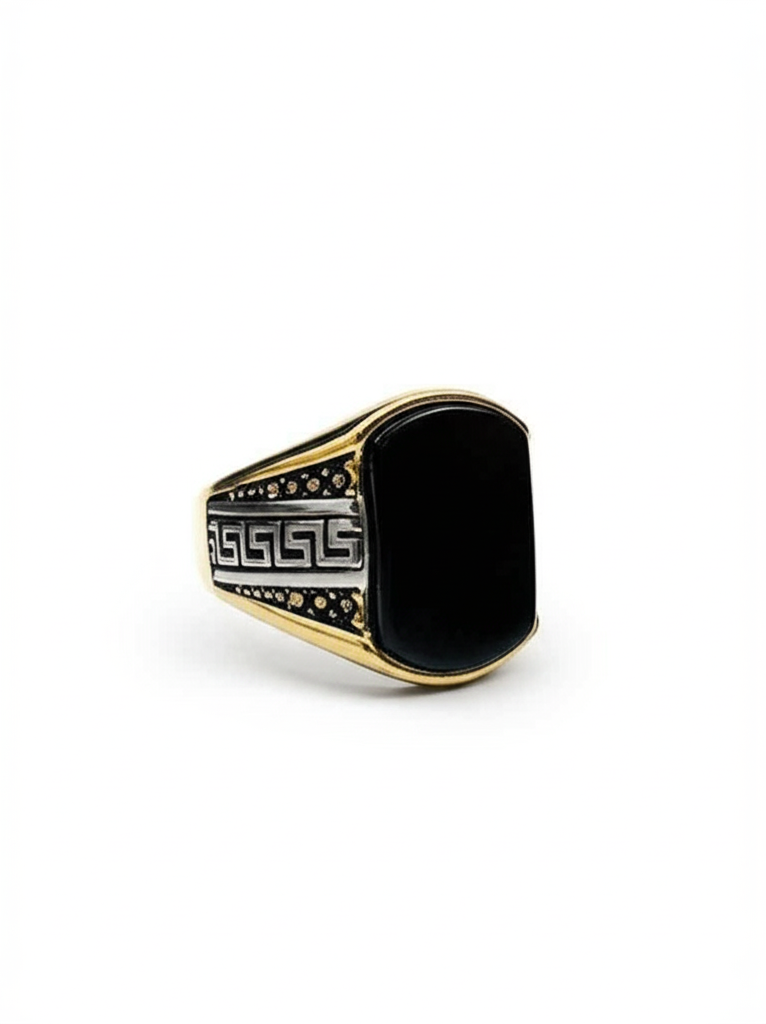Square Stone Turkish Style Ring For Men