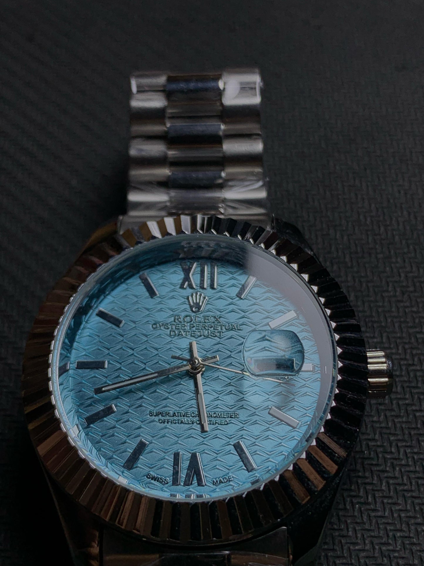 Rolex DateJust With Luxury Sky Blue Dial And Silver Steel Straps