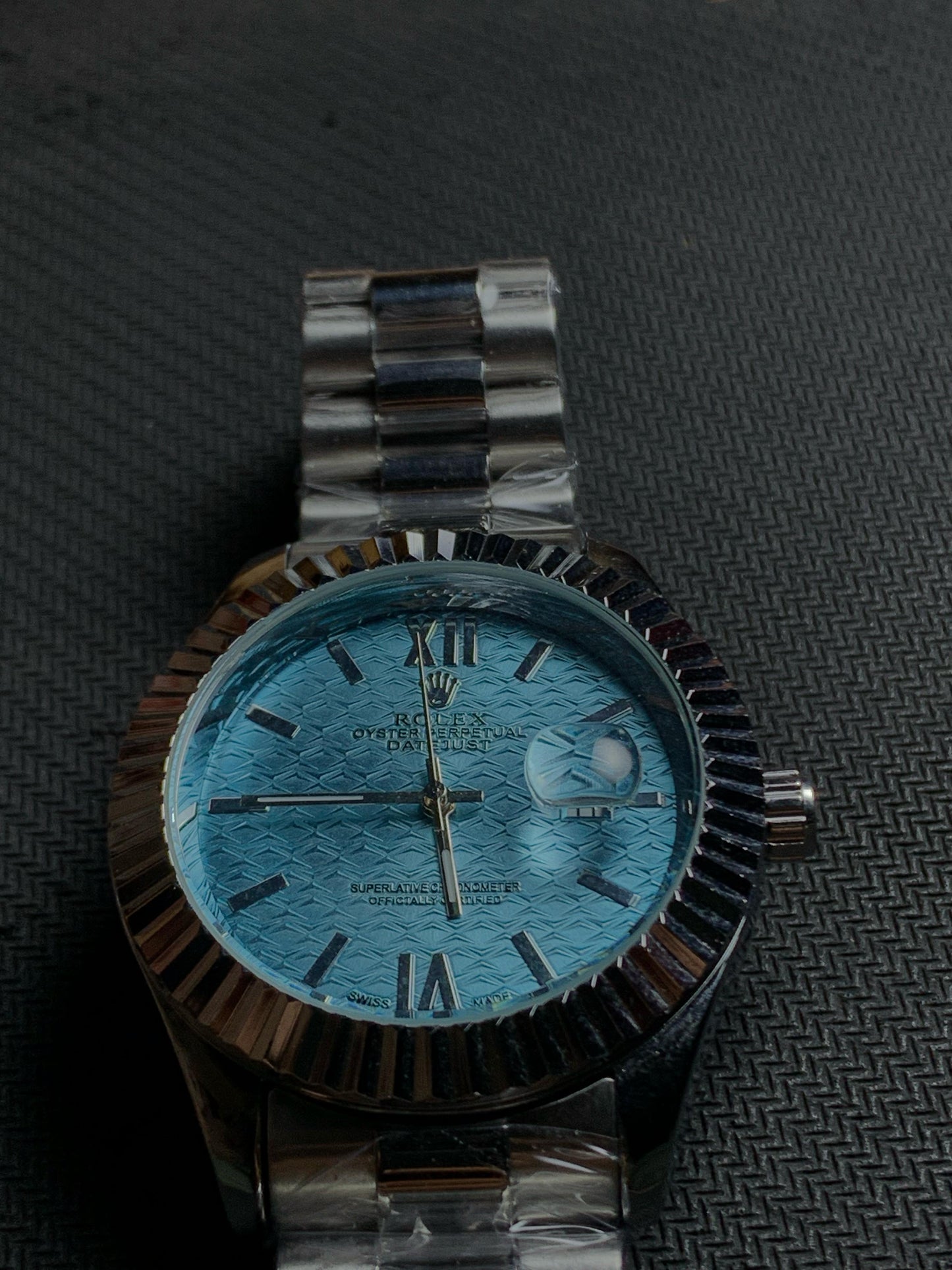 Rolex DateJust With Luxury Sky Blue Dial And Silver Steel Straps