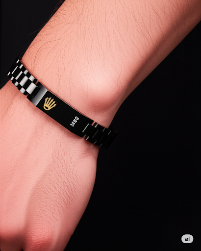 Rolex Luxury Black Crown Bracelet