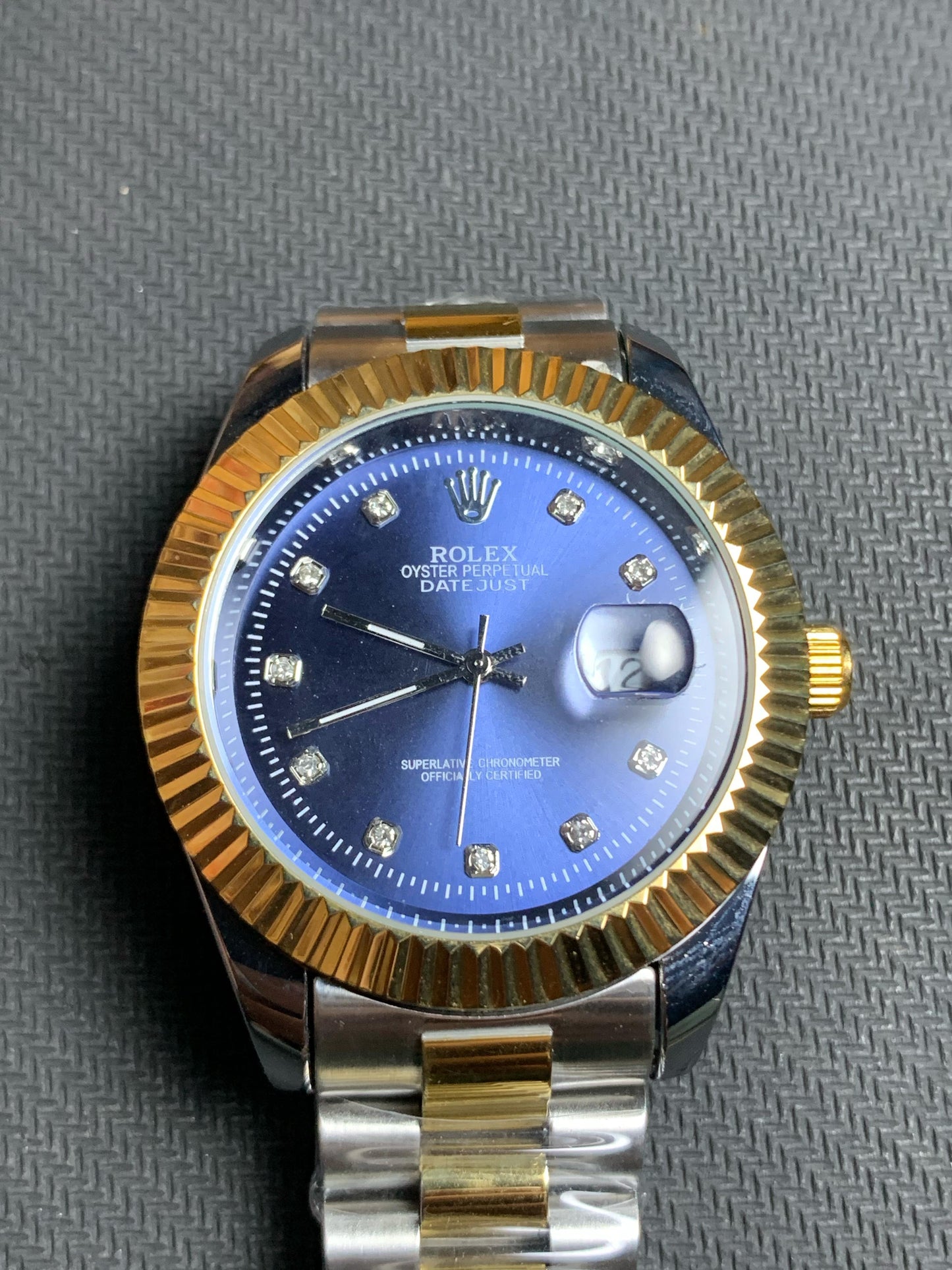 Rolex DateJust With Luxury Royal Blue Dial And Multi Straps