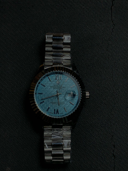 Rolex DateJust With Luxury Sky Blue Dial And Silver Steel Straps
